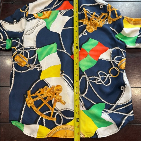 RARE Vintage 90s Polo Ralph Lauren Silk Shirt RRL - Picture 9 of 12